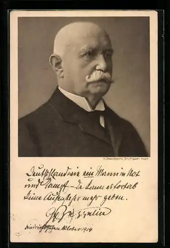 AK Portrait von Graf Zeppelin