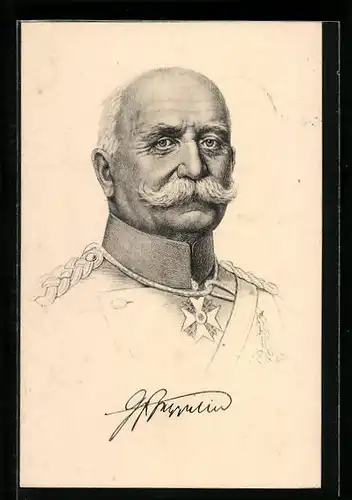 AK Ferdinand Graf von Zeppelin in Uniform