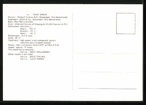 AK Tanker Gulf Swede auf See