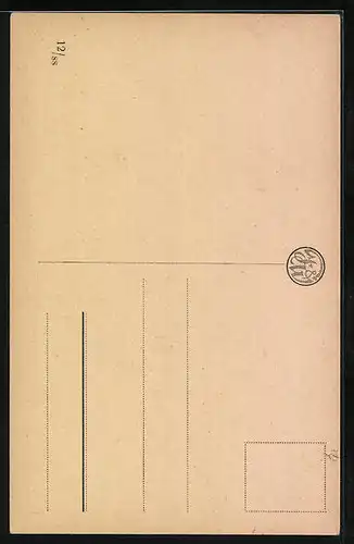 AK Doppeldecker-Flugzeug in den Lüften