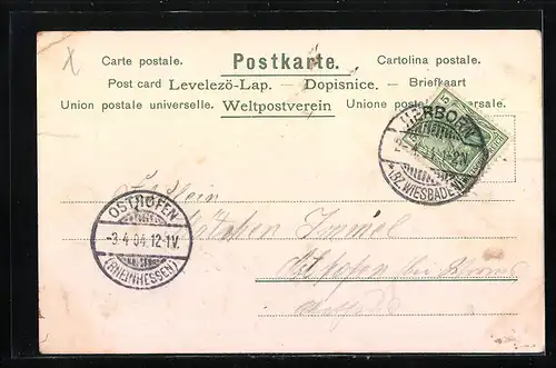 AK Zwerge im Marsch mit Eiern