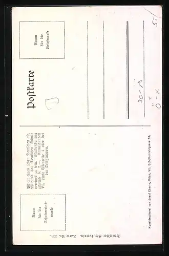 Künstler-AK E.F. Hofecker: Kufstein, Festung Geroldseck, Deutscher Schulverein Nr. 335