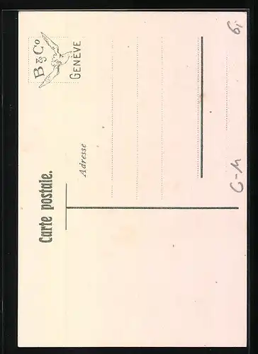 Künstler-AK Schweiz, Aargauerin in Tracht, Wappen