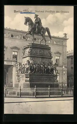 AK Berlin, Denkmal Friedrich des Grossen