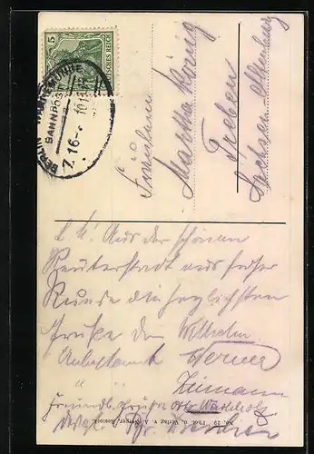 AK Rostock, Markt mit Marienkirche