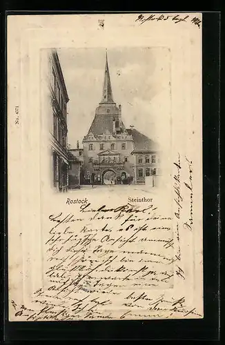 AK Rostock, Blick zum Steinthor