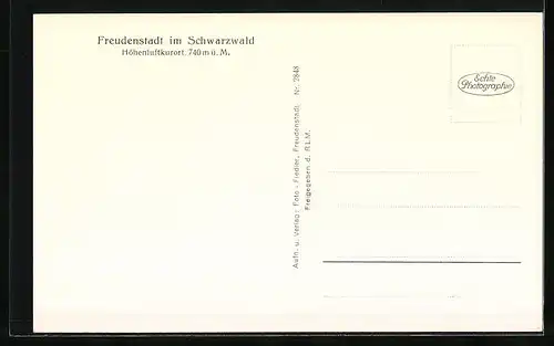 AK Freudenstadt / Schwarzwald, Luftaufnahme des Ortes