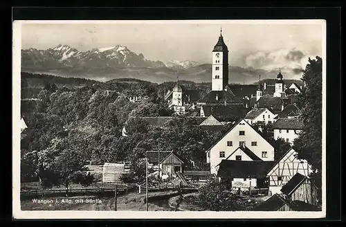 AK Wangen /Allg., Teilansicht mit Säntis