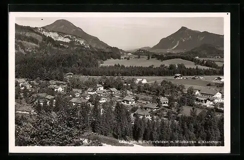 AK Kohlstatt bei Kiefersfelden, Gesamtansicht mit Bergspitzen