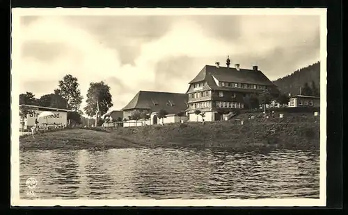 AK Aha am See /Schwarzw., Gasthaus Pension Auerhahn A. Weishaar