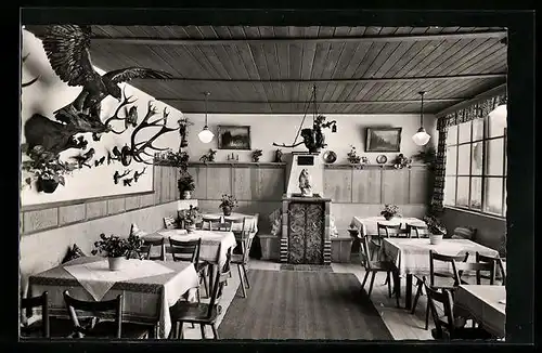AK Garmisch, Cafe Almhütte, Jägerstube