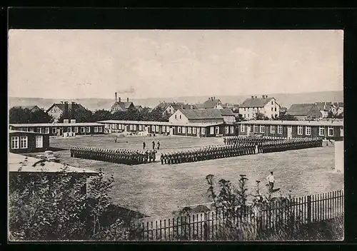 AK Holzminden, Die Barackenkasernen aus der Vogelschau