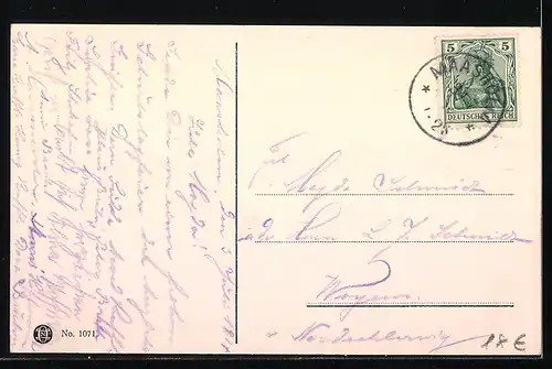 AK Maasholm, Strandpartie, Mann im Boot