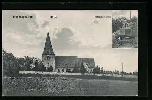 AK Hoheneggelsen, Kirche, Kriegerdenkmal
