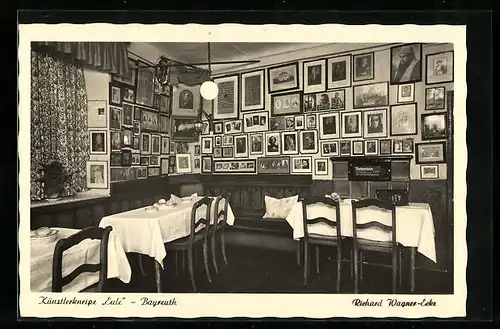 AK Bayreuth, Künstlerkneipe Eule, Richard-Wagner-Ecke