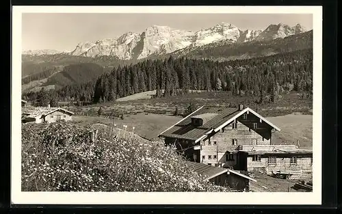 AK Winkelmoos, Haus Augustiner mit Loferer Steinberge