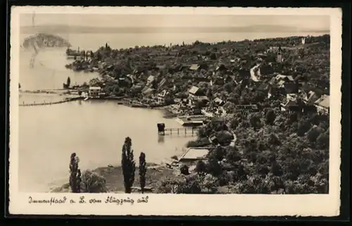 AK Immenstaad a. B., Ortsansicht vom Flugzeug aus