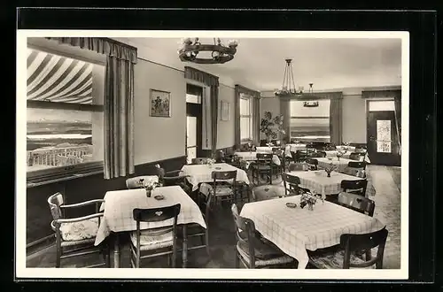 AK Heiligenberg /Bodensee, Hotel Post, Innenansicht