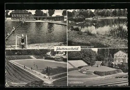 AK Wattenscheid, Stadion Beckmannshof, Freilichttheater, Rollschuhbahn
