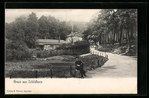 AK Berlin-Schildhorn, Restaurant Hans Ritzhaupt