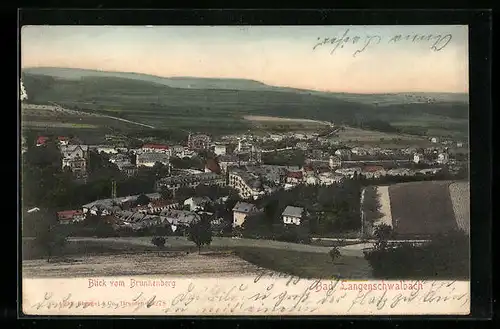 AK Bad Langenschwalbach, Blick vom Brunnenberg