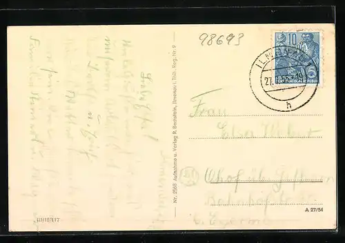 AK Ilmenau, An der August-Bebel-Strasse