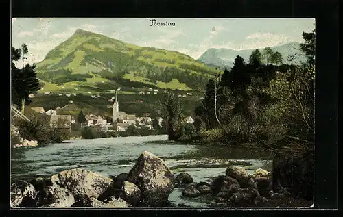 AK Nesslau, Fernblick auf den Ort