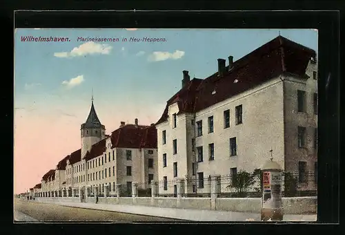 AK Wilhelmshaven, Marinekaserne in Neu-Heppens