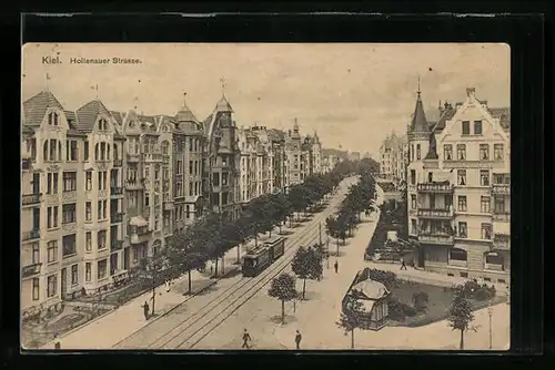 AK Kiel, Strassenbahn in der Holtenauer Strasse