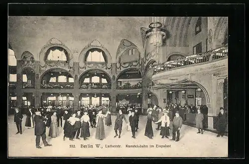 AK Berlin-Schöneberg, Kunsteisbahn im Eispalast, Lutherstrasse