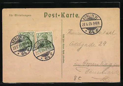 Lithographie Berlin, Rathhaus und Lutherdenkmal, Neuer Markt