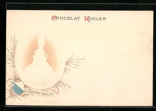Präge-Lithographie Zürich, Monument d`Escher, Kakao Chocolat Kohler