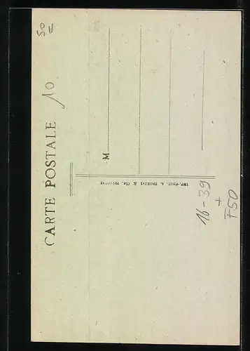 Blumengruss-AK Sourdeval, Panorama