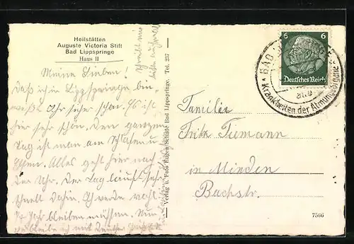 AK Bad Lippspringe, Auguste Victoria Stift