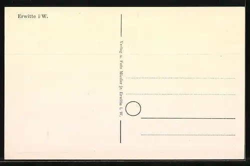 AK Erwitte i. W., Ortspartie