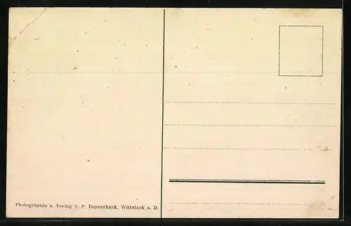 AK Freyenstein i. d. Prign., Die Burg Vorderseite