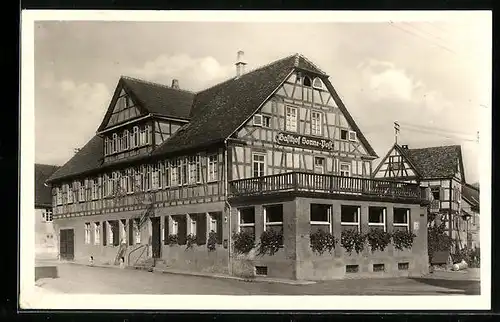 AK Murrhardt, Gasthof Sonne-Post von Albert Bohinger