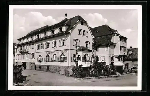 AK Waldkatzenbach, Gasthaus und Pension Zum Adler von A. u. W. Köber