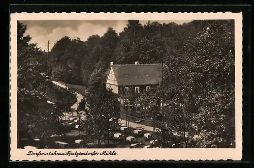 AK Dresden-Pillnitz, Dorfgasthaus Reitzendorfer Mühle im Borsberggebiet