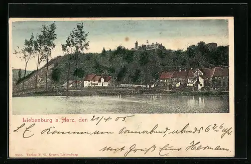 AK Liebenburg a. Harz, Uferpartie