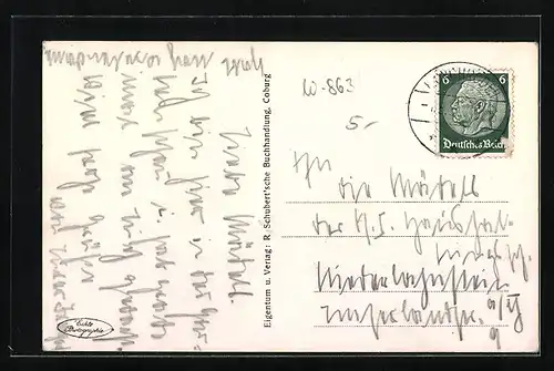 AK Coburg, Partie aus der Gartenschau