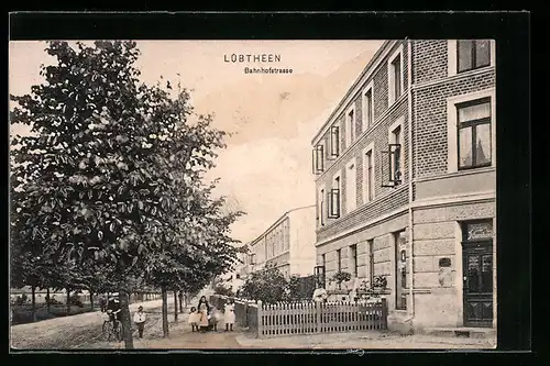 AK Lübtheen, Wohnhäuser in der Bahnhofstrasse