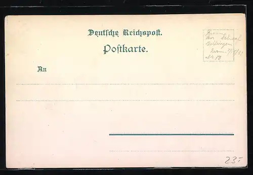 Lithographie Dielingen /Westfalen, Teilansicht mit Dümmer See, Post, Amtsgebäude, Gut Haldem