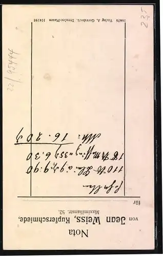 AK Bayreuth, Kupferschmied Jean Weiss, Maximilianstrasse 52