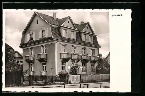 AK Gernsbach, Blick auf das Hotel pension Schmelzle