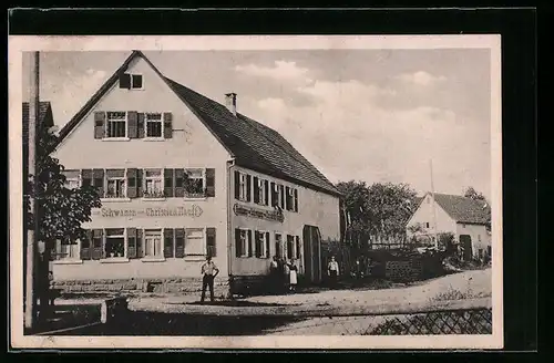 AK Unterhaugstett, Gasthaus zum Schwanen von Christian Hauff