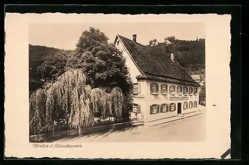 AK Weiler, Blick auf Gasthaus zum Rössle