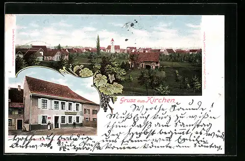 AK Kirchen, Gasthaus zum Ochsen, Panorama