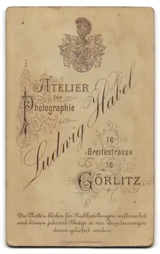 Fotografie Ludwig Habel, Görlitz, Breitestr. 16, Junge Mutter mit Wonneproppen