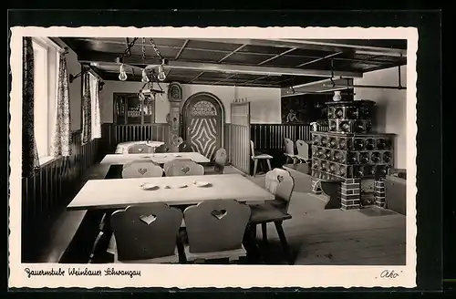 AK Schwangau, Innenansicht Hotel - Gaststätte Weinbauer